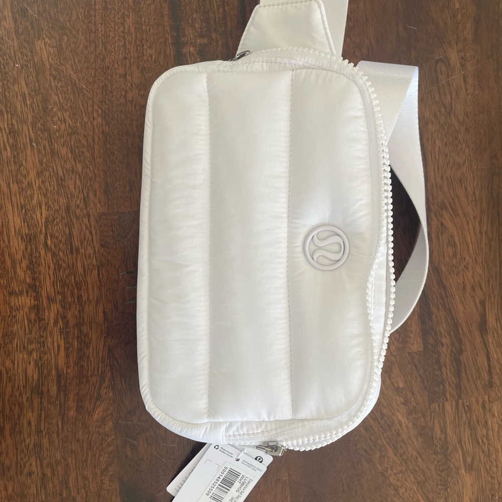 Lululemon White Quilted Crossbody Bag